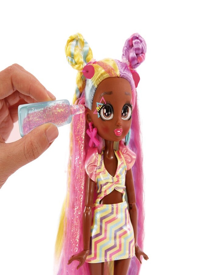 IMC Toys VIP Girls Hair Makeover Evelyn Fashion Doll with 11" Colorful Long Styling Hair and 5 Accessories Fashion Toy, Girls and Boys Ages 5 and Up, 10 Inch Doll - Image 2